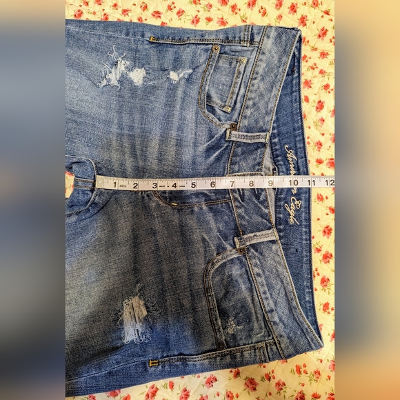 💥5 for 25 💥 American Eagle Artist distressed crop jeans 👖size 12 - Picture 12 of 16